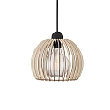 Luminaire à suspension CHINO 25 E27 IP20, marron, noir  