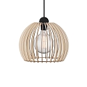 Luminaire à suspension CHINO 30 E27 IP20, marron, noir  