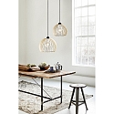 Nordlux Luminaire à suspension CHINO 30 E27 IP20, marron, noir  