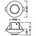 Ledvance Capteur DALI-2 SENSOR LS/PD C CI FS1 M Sortie de gradation numérique DALI