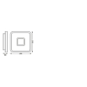 Ledvance Luminaire de plafond SMART+ ORBIS STELLA 485X485MM RGB + TW angulaire, Tunable White, RGB, contr�lable via WLAN / WIFI IP20