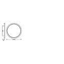 Ledvance wall and ceiling luminaire SMART+ WIFI ORBIS DISC 400MM TW tunable white, controllable via WLAN / WIFI IP44, dimmable