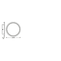 Ledvance wall and ceiling luminaire SMART+ WIFI ORBIS DISC 500MM TW tunable white, controllable via WLAN / WIFI IP44, dimmable