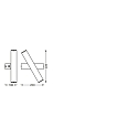 Luminaire mural SMART+ ORBIS CROSS 309X106MM TW rotatif, Tunable White, contrôlable via WLAN / WIFI IP20, gradable