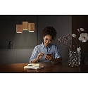 Ledvance SMART+ WIFI DECOR WOOD PENDANT TW 3 flammes, Tunable White, contrôlable via WLAN / WIFI, gradable