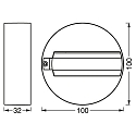 Ledvance TRACKLIGHT ROUND BASE WT