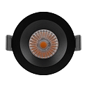 Ledvance Downlight SP FIX P 8W 930 PS DIM IP44 BK rigide, avec interrupteur, multipower, reculer IP44/IP20, noir