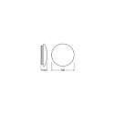 Ledvance SF CIRC 500 V 42W 830 IP44 DALI LEDV contrôlable par DALI