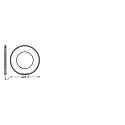 Ouverture SP CBO RING FIX ROUND BN rond, rigide