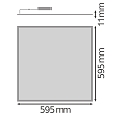 Ledvance LED panel BIOLUX HCL PL 600 S TW DALI DALI controllable, tunable white, dimmable