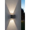 Paulmann Luminaire mural d’extérieur LED CYBO petit, angulaire, réglable IP65, gris 