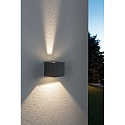 Paulmann Luminaire mural d’extérieur LED CYBO petit, angulaire, réglable IP65, gris 