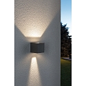 Paulmann Luminaire mural d’extérieur LED CYBO petit, angulaire, réglable IP65, gris 