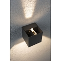 Paulmann Luminaire mural d’extérieur LED CYBO petit, angulaire, réglable IP65, gris 