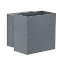 Paulmann Paulmann Wall luminaire LED Cybo square, 2x3W, 10x10cm, gray