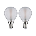 Paulmann Ampoule � filament forme de gouttes P45 lot de 2 E14 3W 250lm 2700K CRI >80 