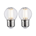 Ampoule � filament forme de gouttes P45 lot de 2 E27 5W 470lm 2700K CRI >80 