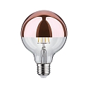 Paulmann Lampe de miroir frontal globe DECO GLOBE G95 LED COPPER ON-OFF commutable G95 clair E27 6,5W 600lm 2700K CRI >80 