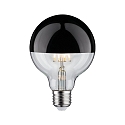 Lampe de miroir frontal globe DECO GLOBE G95 LED BLACK CHROME DIM G95 clair E27 6,5W 600lm 2700K CRI >80 gradable