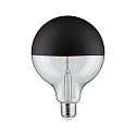 Paulmann Lampe de miroir frontal globe DECO GLOBE G125 LED BLACK MATT G125 clair E27 6,5W 600lm 2700K CRI >80 gradable