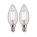 Ampoule � filament forme bougie C35 lot de 2 E14 4,5W 470lm 2700K CRI >80 