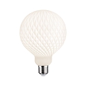 Globe de filament d'ampoule GLOBE G125 WHITE LAMPION V1 rainur�, avec grille G125 terne E27 4,3W 400lm 3000K CRI >80 gradable
