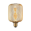 Lampe � filament LED METALLIC GLOW CYLINDER HELIX commutable E27 3,5W 130lm 1800K CRI >80 