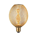 Lampe � filament LED METALLIC GLOW GLOBE HELIX commutable E27 3,5W 130lm 1800K CRI >80 