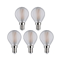 Paulmann LED Lampe gouttes lot de 5 E14 5W 470lm 2700K CRI 80-89