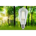 Paulmann Ampoule Edison forme d'ampoule ECO-LINE ST64 FILAMENT commutable ST64 clair E27 4W 840lm 3000K 360� CRI >80  d�gager