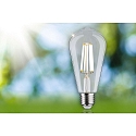 Paulmann lamp Edison pear shape ECO-LINE ST64 FILAMENT switchable ST64 clear E27 4W 840lm 4000K 360� CRI >80  clear