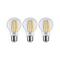Paulmann Ampoule � filament forme standard ECO-LINE AGL lot de 3, commutable A60 clair E27 3x 4W 840lm 3000K 360� CRI >80  d�gager