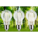 Paulmann Ampoule � filament forme standard ECO-LINE AGL lot de 3, commutable A60 clair E27 3x 4W 840lm 3000K 360� CRI >80  d�gager