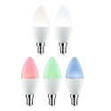 Paulmann Ampoule LED Smart WIFI RGBW contr�lable par ZigBee E14 5W 470lm 2200-6500K CRI 80-89 gradable