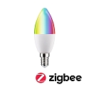 Paulmann Ampoule LED Smart WIFI RGBW contr�lable par ZigBee E14 5W 470lm 2200-6500K CRI 80-89 gradable