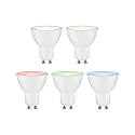 Ampoule LED Smart WIFI RGBW contr�lable par ZigBee GU10 4,8W 350lm 2200-6500K 38� CRI 80-89 gradable