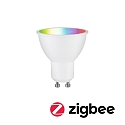 Ampoule LED Smart WIFI RGBW contr�lable par ZigBee GU10 4,8W 350lm 2200-6500K 38� CRI 80-89 gradable