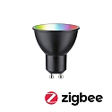Paulmann Ampoule LED Smart WIFI RGBW contr�lable par ZigBee GU10 4,8W 350lm 2200-6500K 38� CRI 80-89 gradable