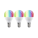 Ampoule LED Smart WIFI RGBW lot de 3, contr�lable par ZigBee E14 5W 470lm 2200-6500K CRI 80-89 gradable