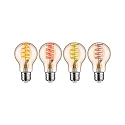 Paulmann Ampoule LED Smart WIFI RGBW contr�lable par ZigBee E27 6,3W 470lm 2200-6500K CRI 80-89 gradable
