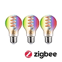 Paulmann Ampoule LED Smart WIFI RGBW contr�lable par ZigBee E27 6,3W 470lm 2200-6500K CRI 80-89 gradable