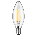Paulmann Ampoule � filament forme bougie ECO-LINE CANDLE commutable P45 clair E14 4W 840lm 3000K 360� CRI >80  d�gager