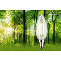 Paulmann Ampoule � filament forme bougie ECO-LINE CANDLE commutable P45 clair E14 4W 840lm 3000K 360� CRI >80  d�gager