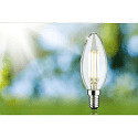 Paulmann Ampoule � filament forme bougie ECO-LINE CANDLE commutable P45 clair E14 4W 840lm 3000K 360� CRI >80  d�gager