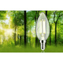 Paulmann Ampoule � filament forme bougie ECO-LINE CANDLE commutable P45 clair E14 4W 840lm 4000K 360� CRI >80  d�gager