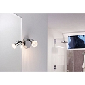 Paulmann wall luminaire CAROLINA 1 flame GU10 IP44, chrome 
