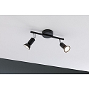 Paulmann Spot CAROLINA � 2 flammes GU10 IP44, anthrazit, chrome gradable