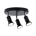 Paulmann Spot CAROLINA 3 flammes GU10 IP44, anthrazit, chrome gradable