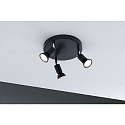 Paulmann Spot CAROLINA 3 flammes GU10 IP44, anthrazit, chrome gradable