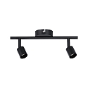 Spot CAROLINA � 2 flammes GU10, noir mat gradable